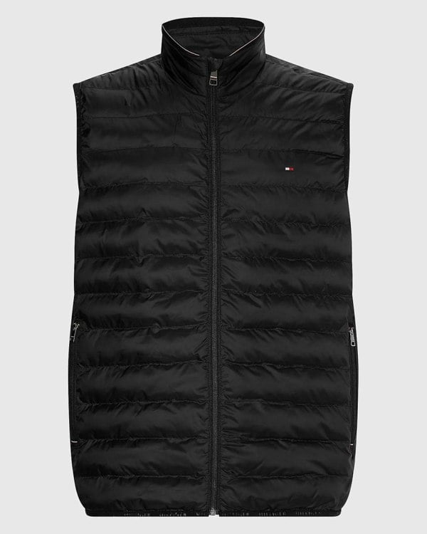 Tommy Hilfiger Core Packable Mens Circular Gilet - Black