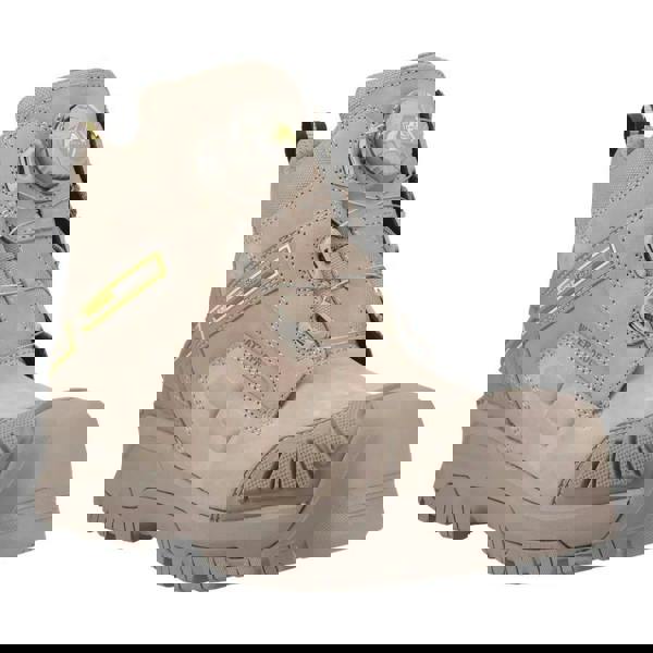 Amblers Safety Amblers Demolition AS966 Mens Composite Toe S7S SR Safety Ankle Boots, beige waterproof safety work boots with sturdy toe protection and slip-resistant sole.