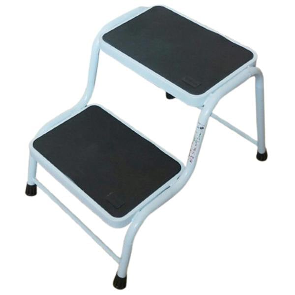 Gr8 Home Double Step Caravan Stool Steel Non Slip Mat Door Ladder Van Motorhome Camper