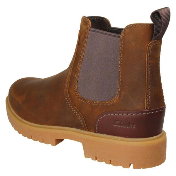 Clarks Mens Clarks Leather Smart Chelsea Boot Rossdale Top