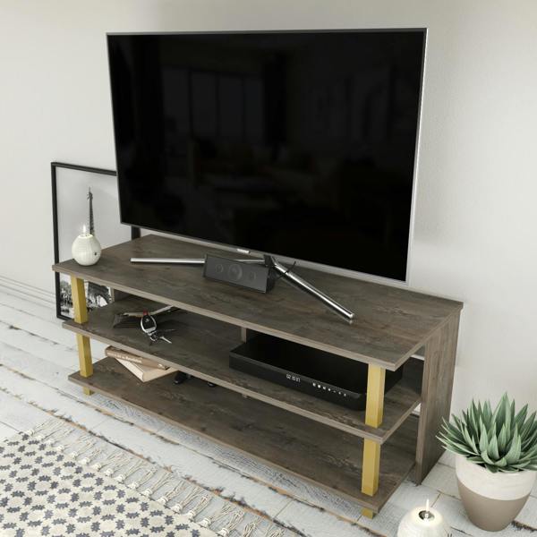 Decorotika Pueblo Modern Tv Stand TV Cabinet for TV's up to 55"