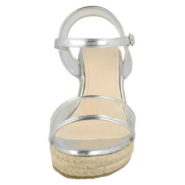 Savannah Ladies Savannah Transparent Strap Wedges