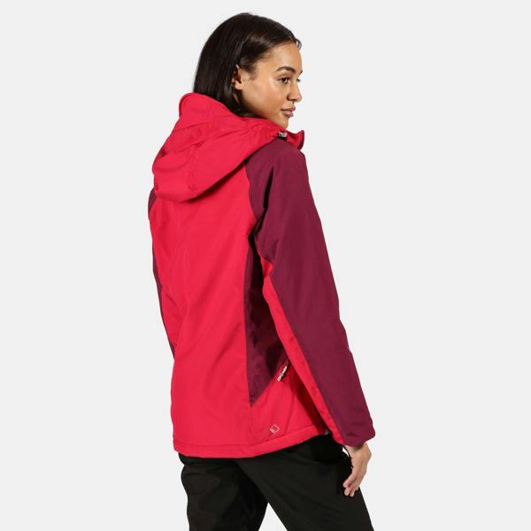 Regatta Womens/Ladies Highton Waterproof Padded Jacket - Dark Cerise/Purple Potion - 