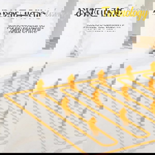 MONHOUSE  Heated Electric Under Blanket Mattress Topper 3 Heat Settings