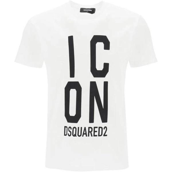 DSquared2 Unisex Adult Icon Logo Cool Fit T-Shirt - White - 