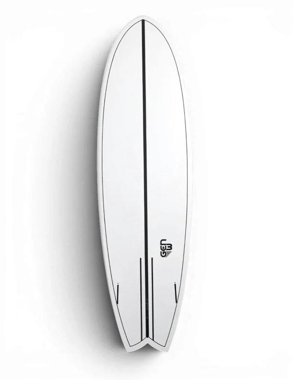 Cortez Prism Cubin Surfboard White 6'9"