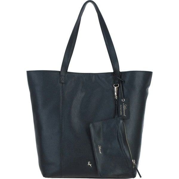 Real Leather Shoulder Bag with Detachable Pouch: 64454