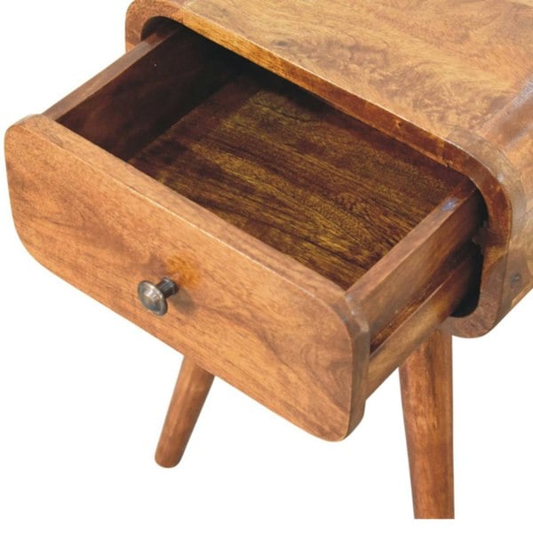 Artisan Furniture Avora Mini Chestnut Nightstand with 1 drawer