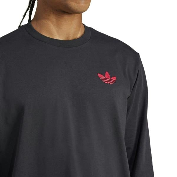 Adidas Mens Ajax Amsterdam Long-Sleeved T-Shirt - Black - 