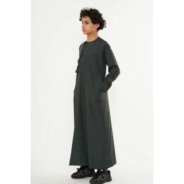 TT-008 - Boy's Emirati Omani Tassel Thobe - Green - Thobez - 20
