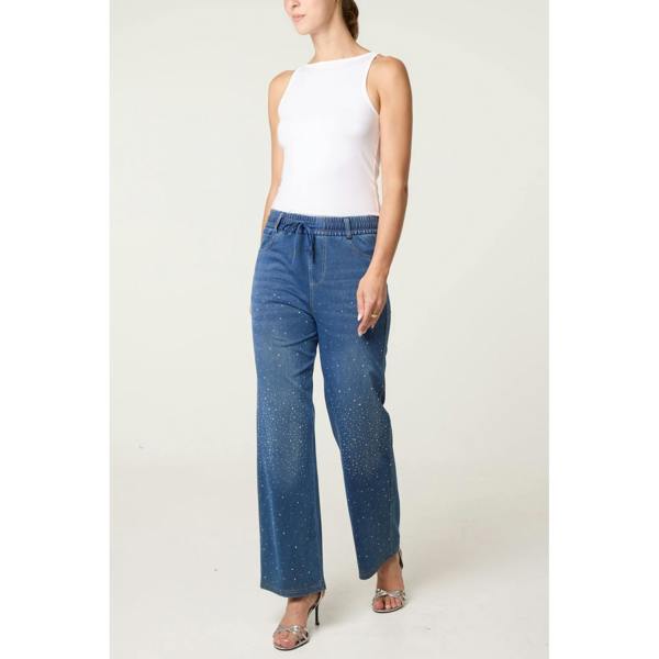 Blue Vanilla Diamante Splash Jeans