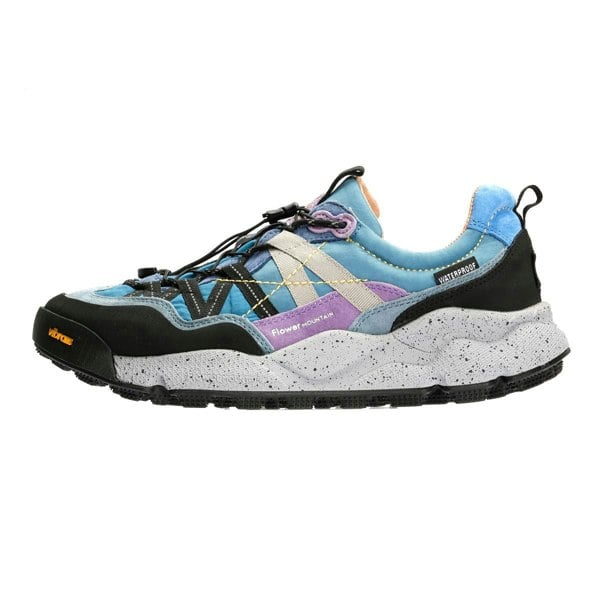 Flower Mountain Iwano Suede/Nylon Black/Blue Trainers