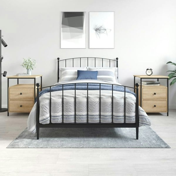 Berkfield Bedside Cabinets 2 pcs Sonoma Oak 44x45x60 cm Engineered Wood