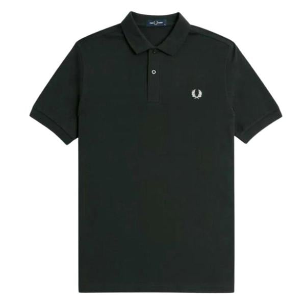 Fred Perry Mens Plain Short-Sleeved Polo Shirt - Knight Green - 