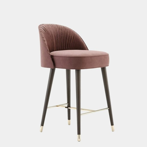 Domkapa Matilda Pleated Luxury Bar Chair