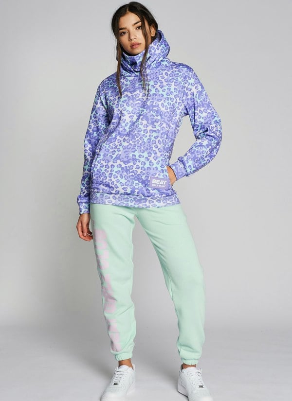 Beat Girlz Club Snow Leopard SNOODY™ -  Mint/Lilac