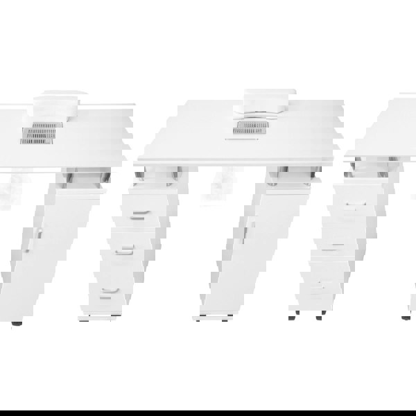 Monstershop Professional Manicure Table & LED Half Moon Lamp