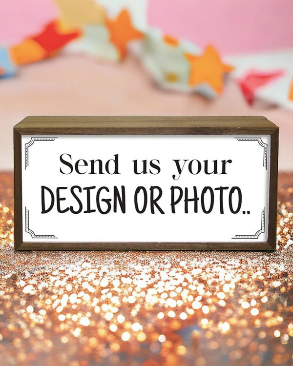 Personalised Photo Light Box. Custom LED Sign with Your Picture