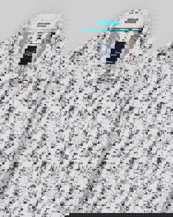 Steel & Jelly Limited Edition Sketch Floral Print Long Sleeve Shirt