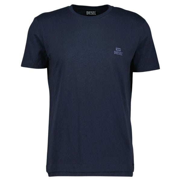 Diesel Total Eclipse Tonal Logo Dark Navy Blue T-Shirt S