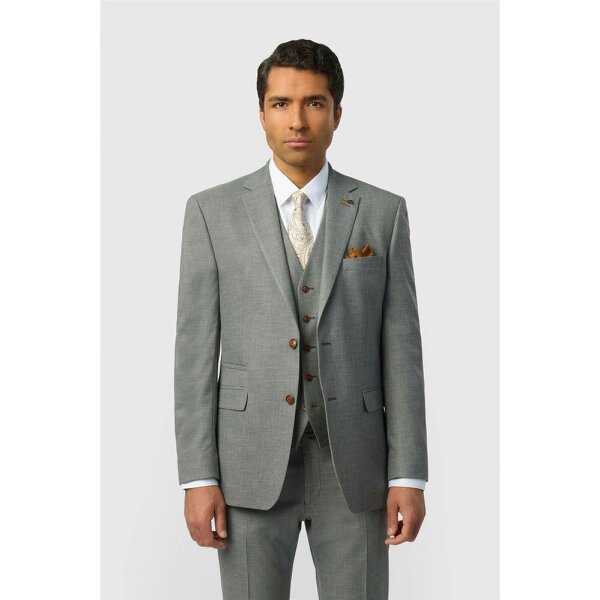 Antique Rogue Regular Fit Blake Grey Texture Jacket