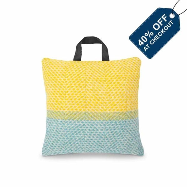 Heating & Plumbing London Waterproof Outdoor Cushion in Pure New Wool - Down By The Lake