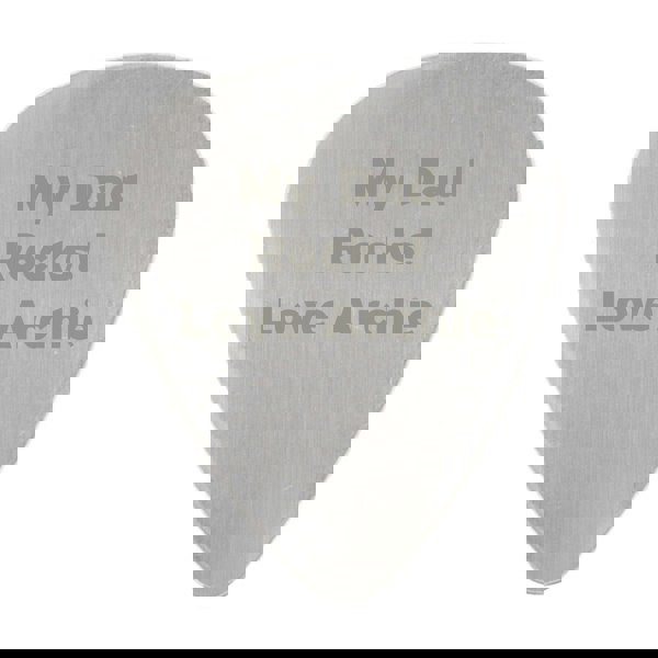 Personalised Memento Company Personalised Silver Plectrum