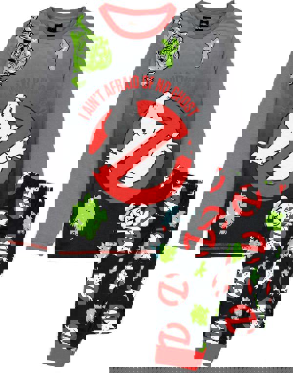 Ghostbusters Boys Multicoloured Logo Long Sleeve Long Leg Pyjama Set [dis]