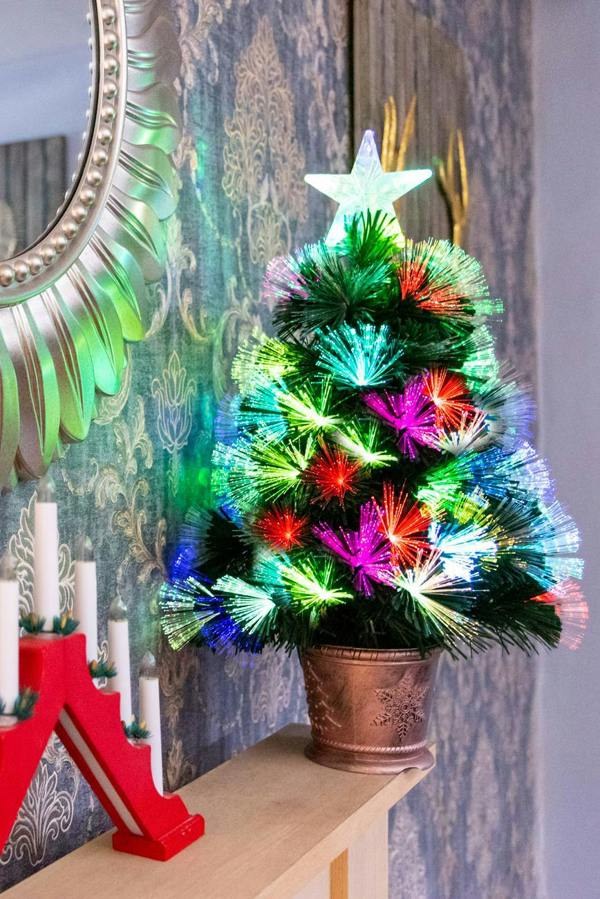 2ft to 6ft Fibre Optic Pre-Lit Artificial Christmas Tree with LED Lights image 8