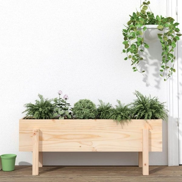 Berkfield Garden Raised Bed 101x30x38 cm Solid Wood Pine