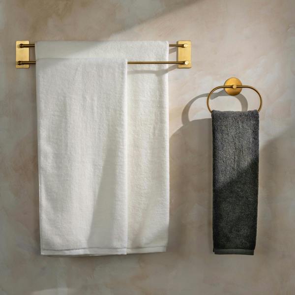 Smoke Supima Cotton Towels detail view 2 | Soak and Sleep