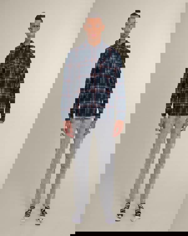 Larsson & Co Skagen - Multi Check Jersey Casual Overshirt