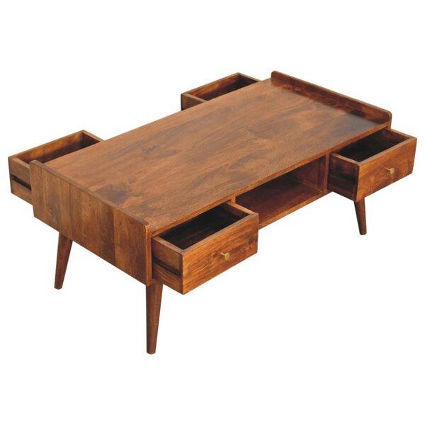 Wyld Haus Volterra Chestnut Elevated Mango Wood TV Media Unit