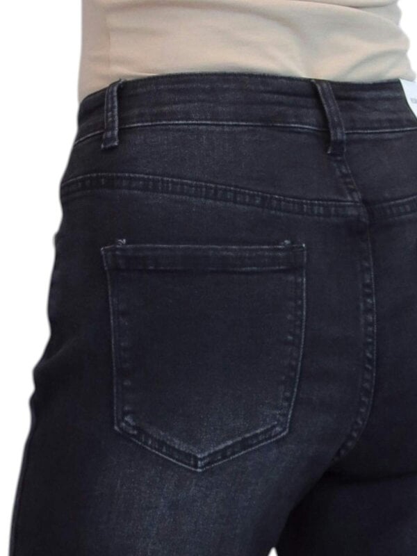 Paulo Due Women's High Waist Slim Straight Leg Stretch Denim Jeans