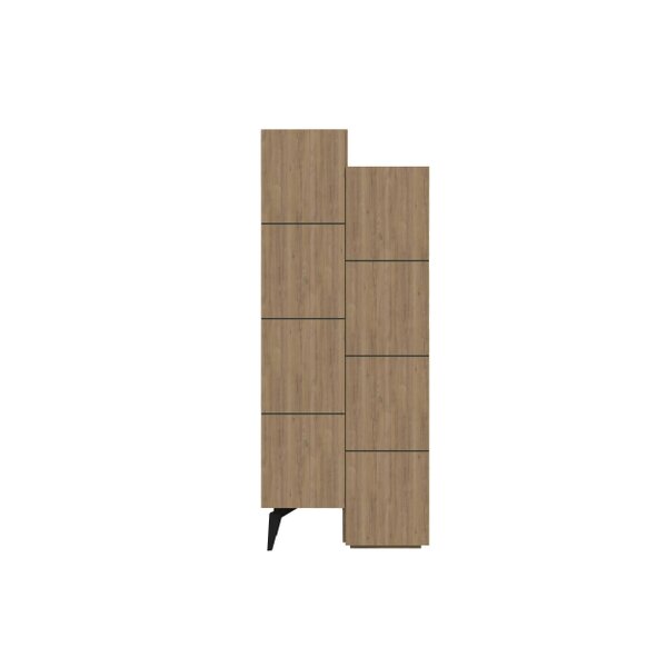 Decortie Stair Modern Storage Cabinet Multipurpose - Oak