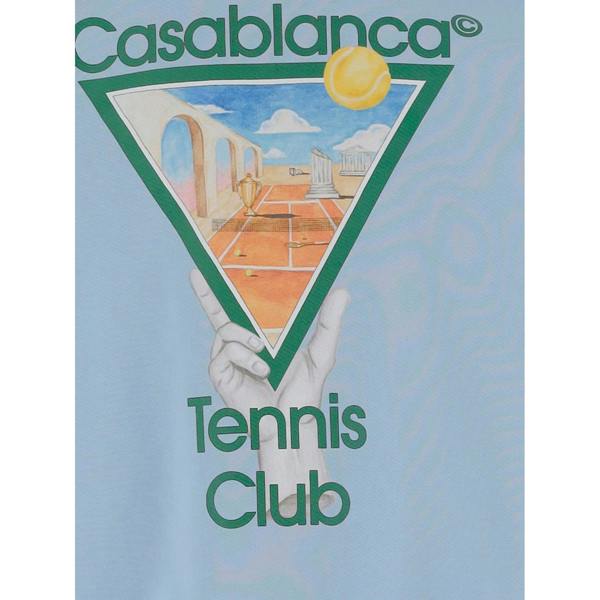 Casablanca Printed Sweatshirt   in  Blue