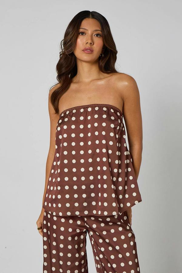 Urban Bliss Spot Bow Back Top