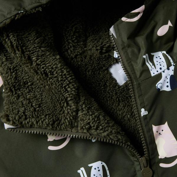 Regatta Childrens/Kids Cats & Dogs Waterproof Changing Robe - Dark Khaki - 