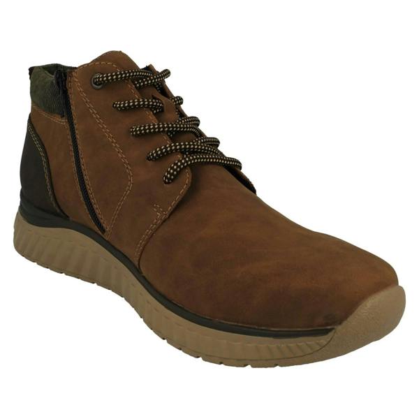 Rieker Mens Rieker Zip Up Lace Boots B0603
