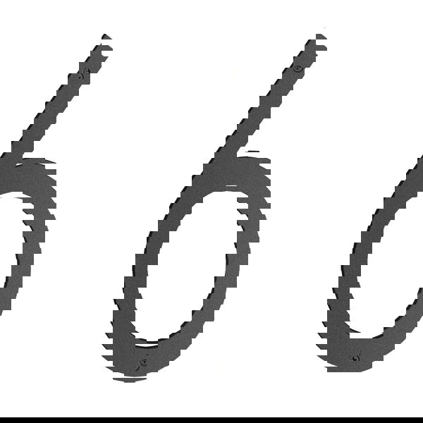 Matt black house number 6