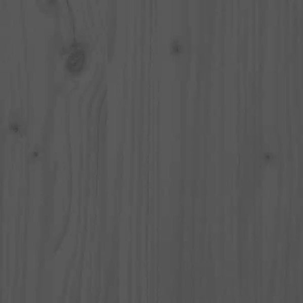 Berkfield Bed Frame Grey Solid Wood Pine 135x190 cm Double