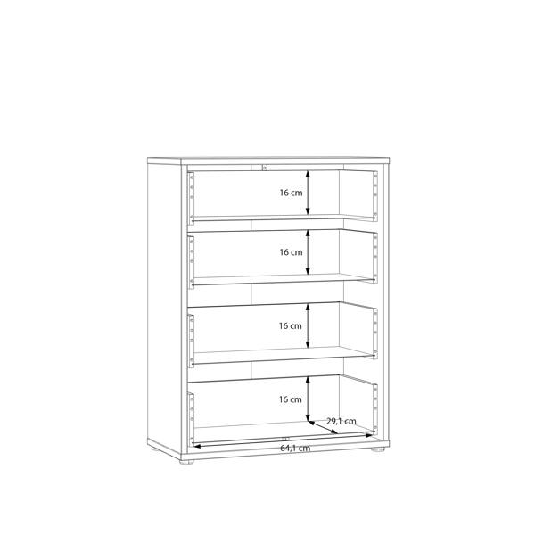 Alice Springs 4 Drawer Chest with Push-to-Open Drawers in Sage Green