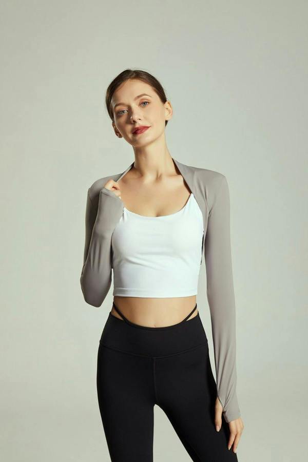 Anniou UPF 50+ Cropped Bolero Sport - Grey