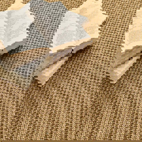 Origins Sisal Warm Natural with Dark Brown Border