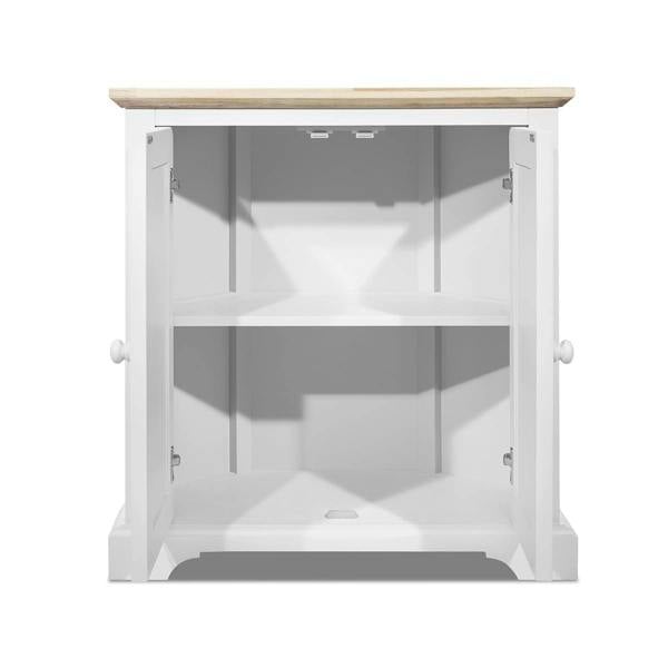 Statement Furniture Florence Corner Sideboard with Cupboard and Shelf. Assembled Storage