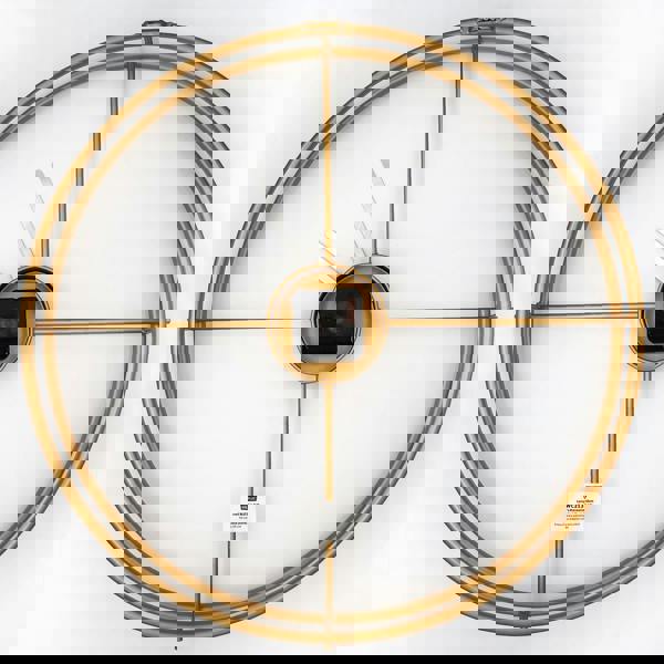 WALPLUS WC2137 - Gold Larry's Minimalist Iron Wall Clock - 50 cm / 19.7 in