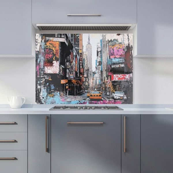 Warren Reed New York Empire State Building Streets Kitchen Splashback - 00018