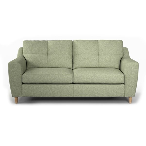 Furnishings For Less Baxter Tufted Fabric 3 Seater Sofa