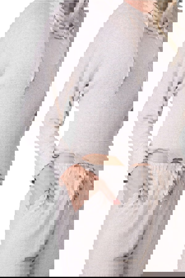 Camille Comfy Fit Beige Marl Hacci Pyjama set