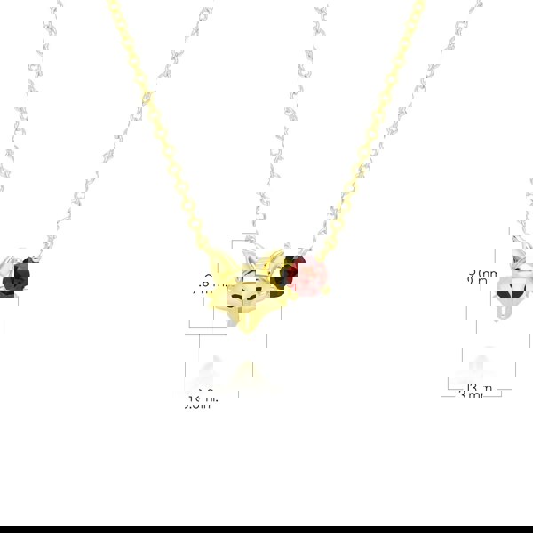 gardenia-garnet-fox-necklace-in-9ct-yellow-gold-135n0423049 Dimensions